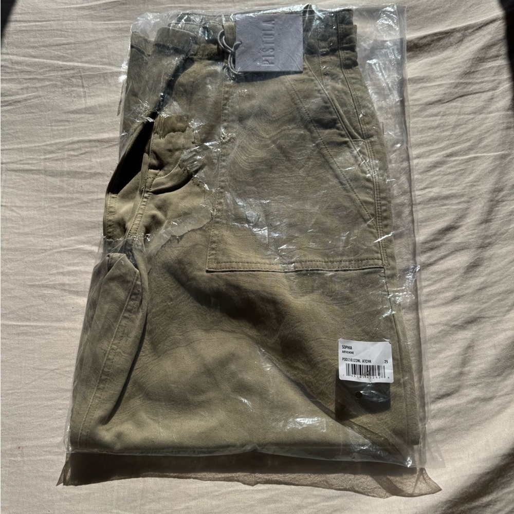 Pistola - SOPHIA WIDE LEG PANT - ARTICHOKE - Picture 7 of 8